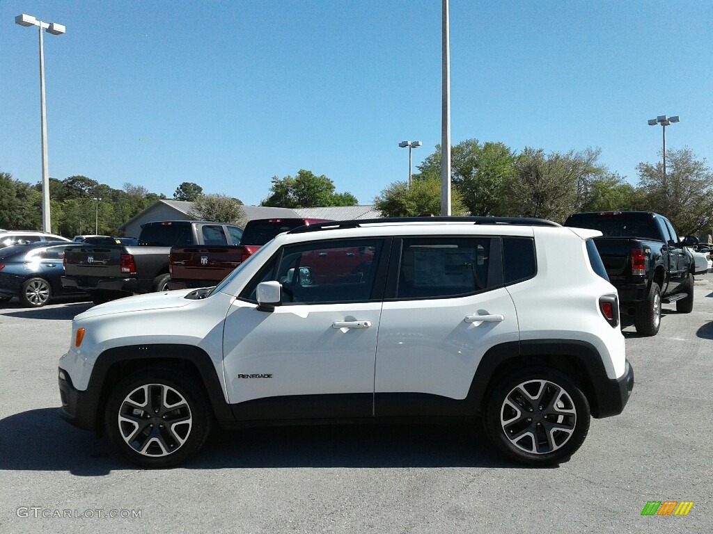 2018 Renegade Latitude - Alpine White / Black photo #2