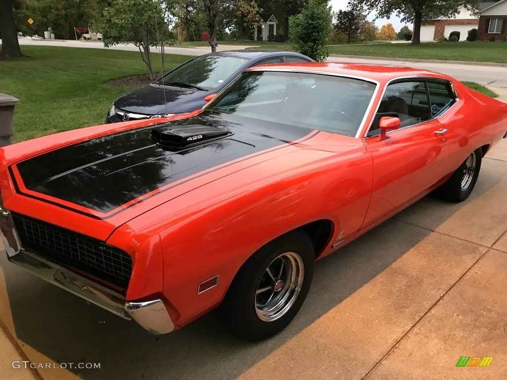 Vermilion 1970 Ford Torino Cobra SportsRoof Exterior Photo #126184463