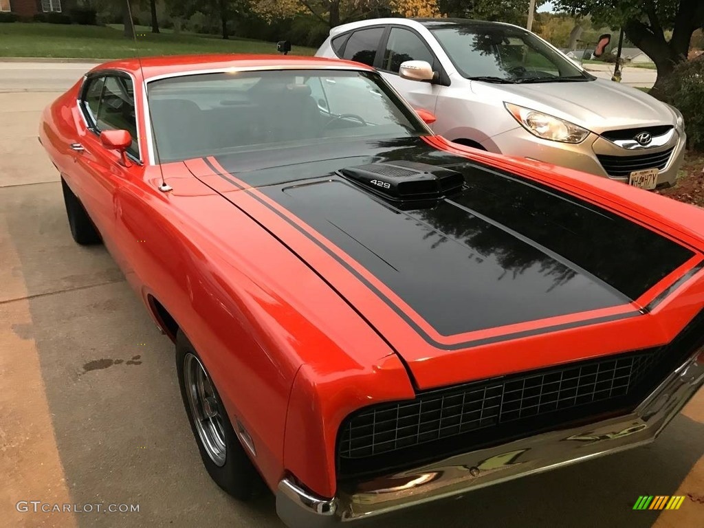 Vermilion 1970 Ford Torino Cobra SportsRoof Exterior Photo #126184535