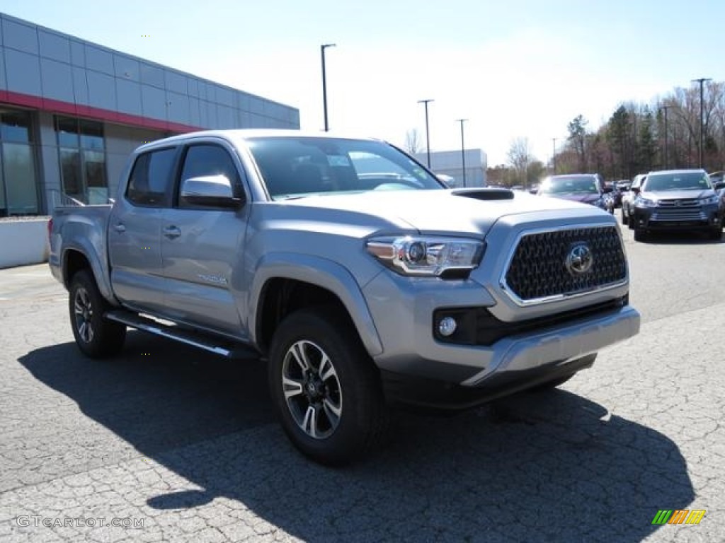 Silver Sky Metallic 2018 Toyota Tacoma TRD Sport Double Cab Exterior Photo #126185336