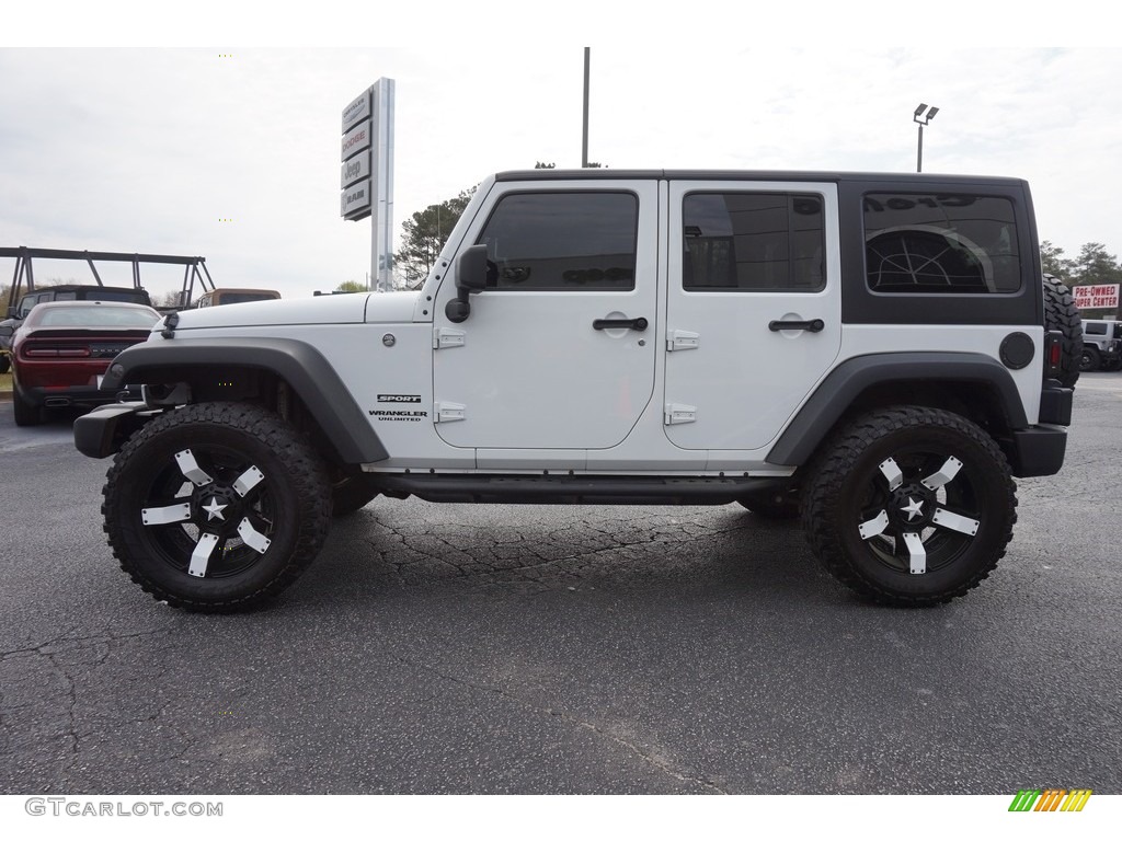 2016 Wrangler Unlimited Sport 4x4 - Bright White / Black photo #4