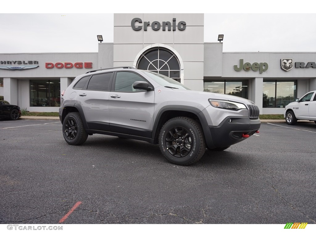 2019 Cherokee Trailhawk Elite 4x4 - Billet Silver Metallic / Black photo #1