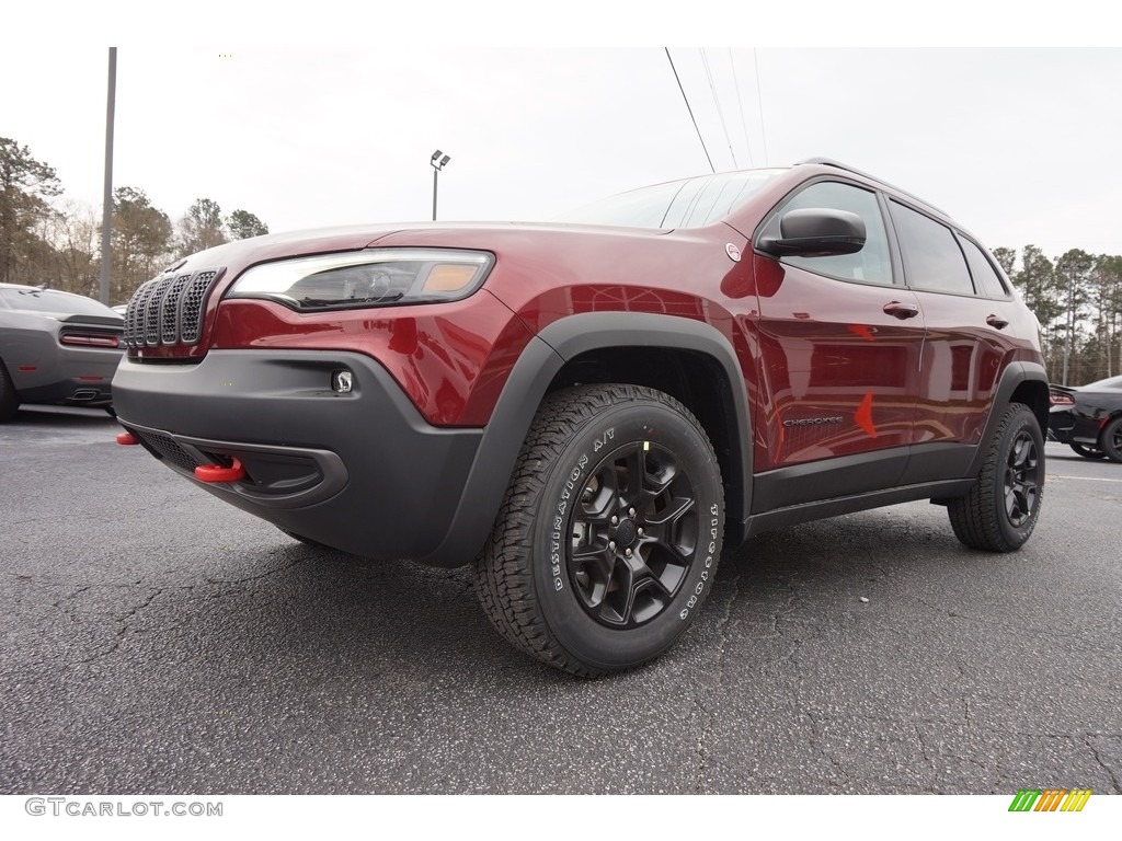 Velvet Red Pearl 2019 Jeep Cherokee Trailhawk Elite 4x4 Exterior Photo #126186902