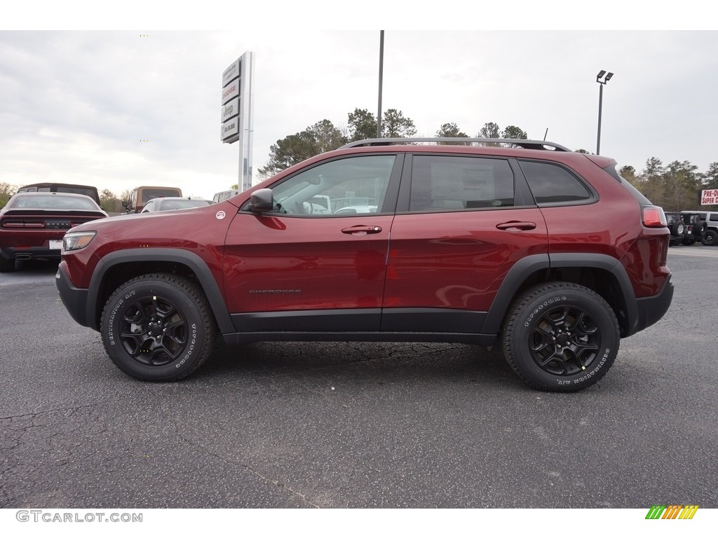 Velvet Red Pearl 2019 Jeep Cherokee Trailhawk Elite 4x4 Exterior Photo #126186920