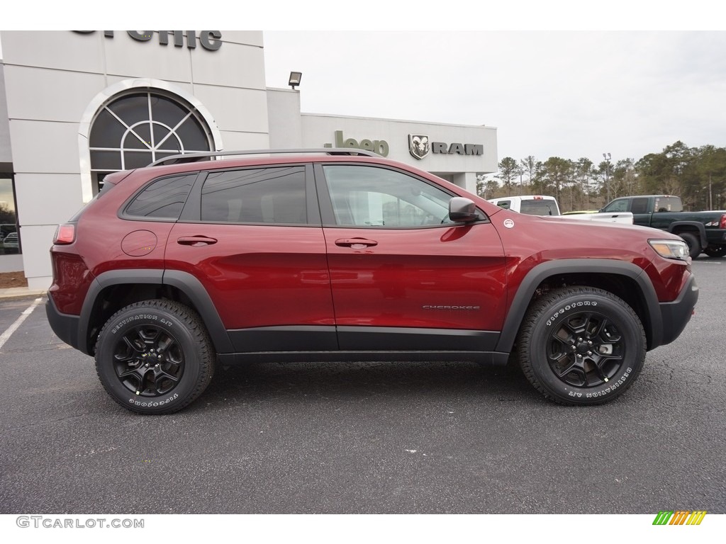 Velvet Red Pearl 2019 Jeep Cherokee Trailhawk Elite 4x4 Exterior Photo #126187112