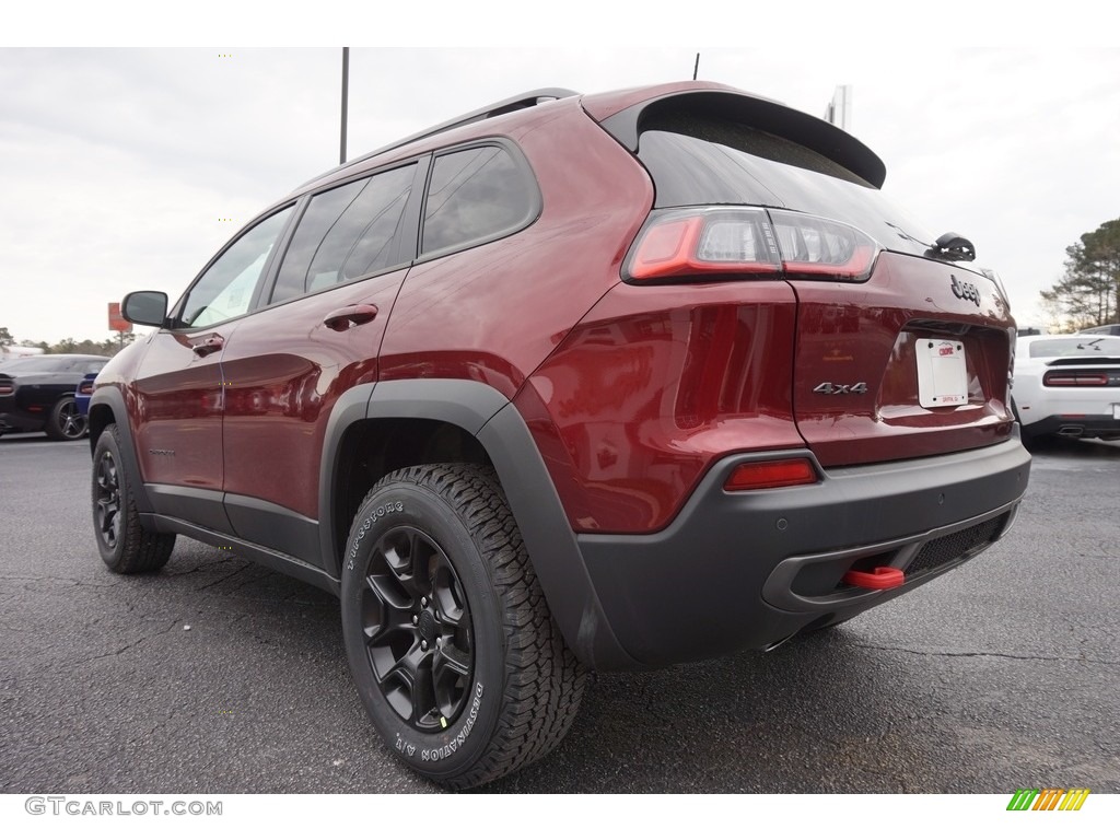 2019 Cherokee Trailhawk Elite 4x4 - Velvet Red Pearl / Black photo #15