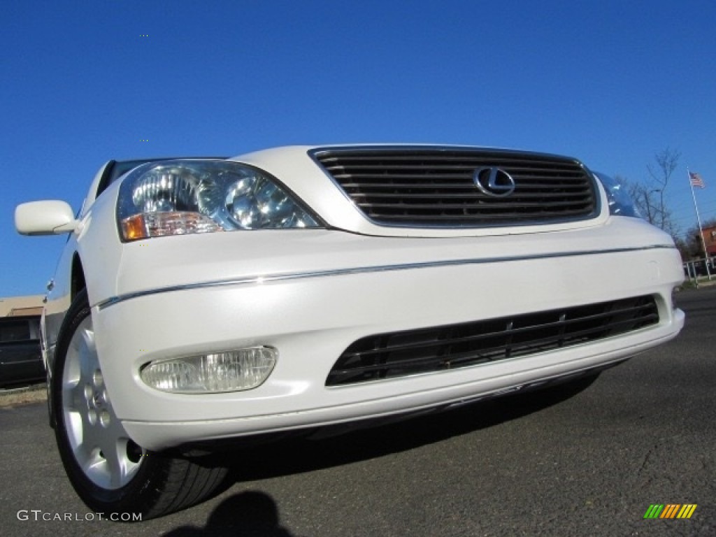 2003 LS 430 Sedan - Crystal White / Ecru photo #1