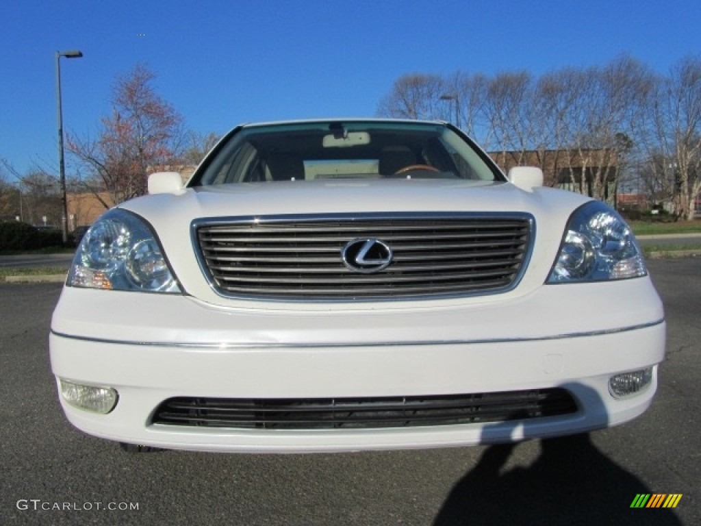 2003 LS 430 Sedan - Crystal White / Ecru photo #4