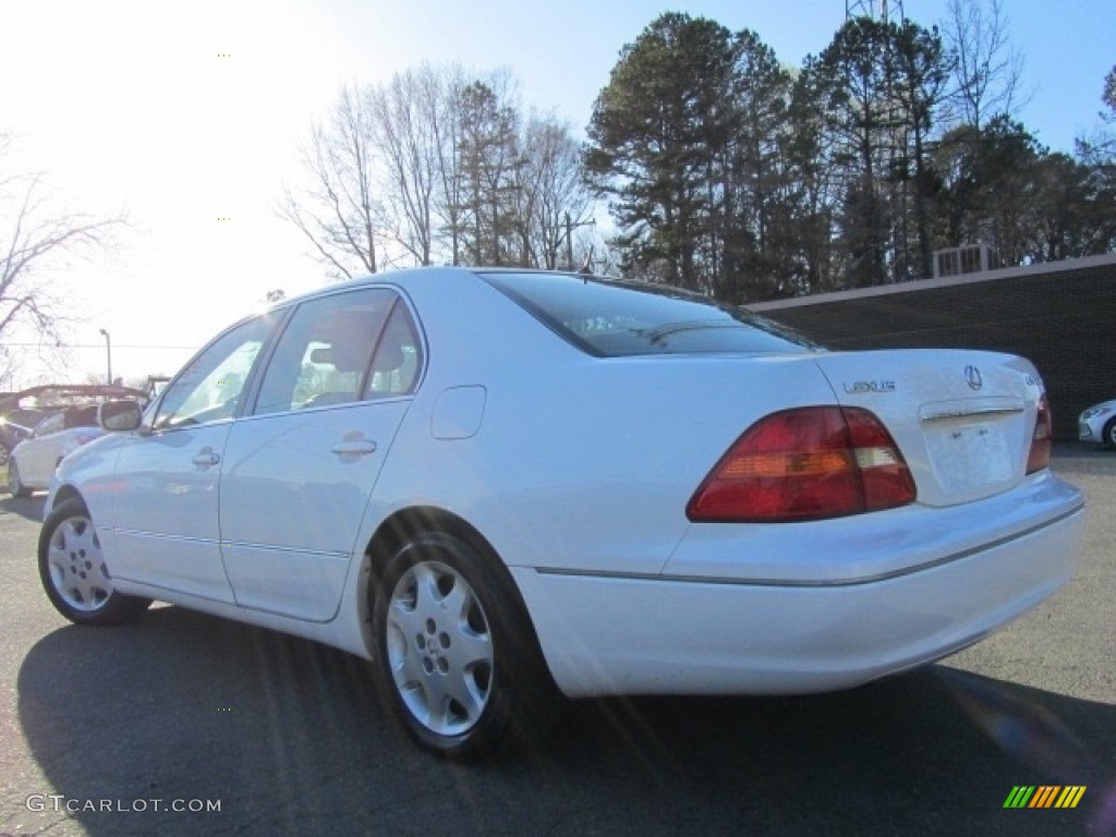 2003 LS 430 Sedan - Crystal White / Ecru photo #8