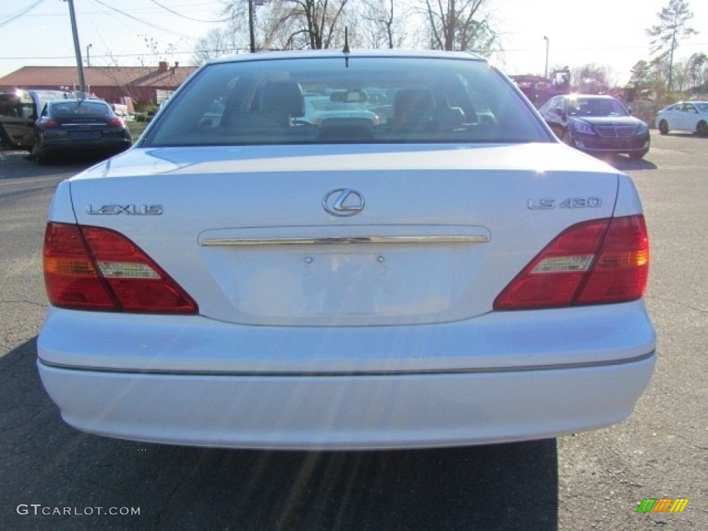 2003 LS 430 Sedan - Crystal White / Ecru photo #9