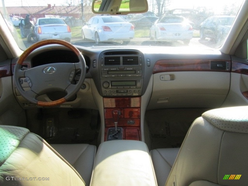 2003 LS 430 Sedan - Crystal White / Ecru photo #13