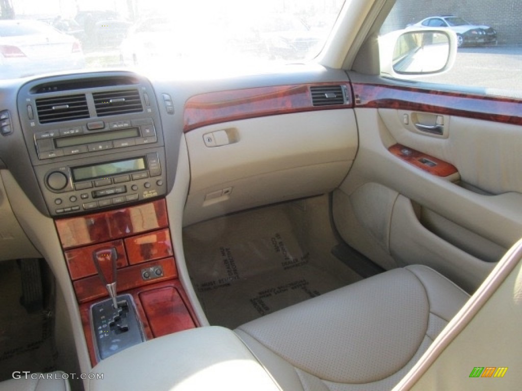 2003 LS 430 Sedan - Crystal White / Ecru photo #14