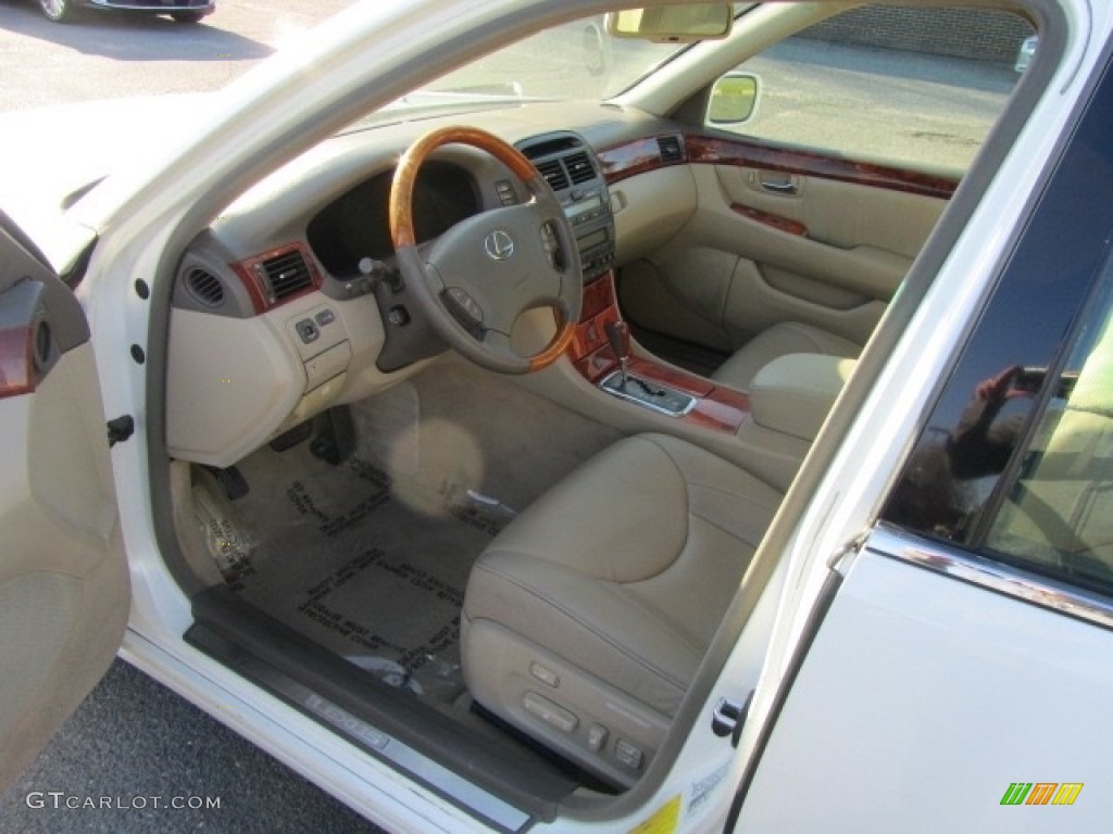 2003 LS 430 Sedan - Crystal White / Ecru photo #16