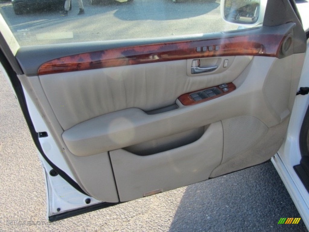 2003 LS 430 Sedan - Crystal White / Ecru photo #17