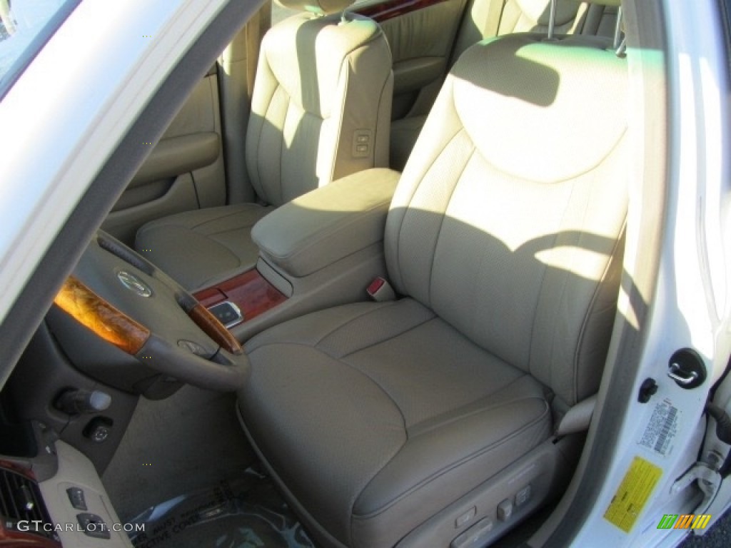 2003 LS 430 Sedan - Crystal White / Ecru photo #18
