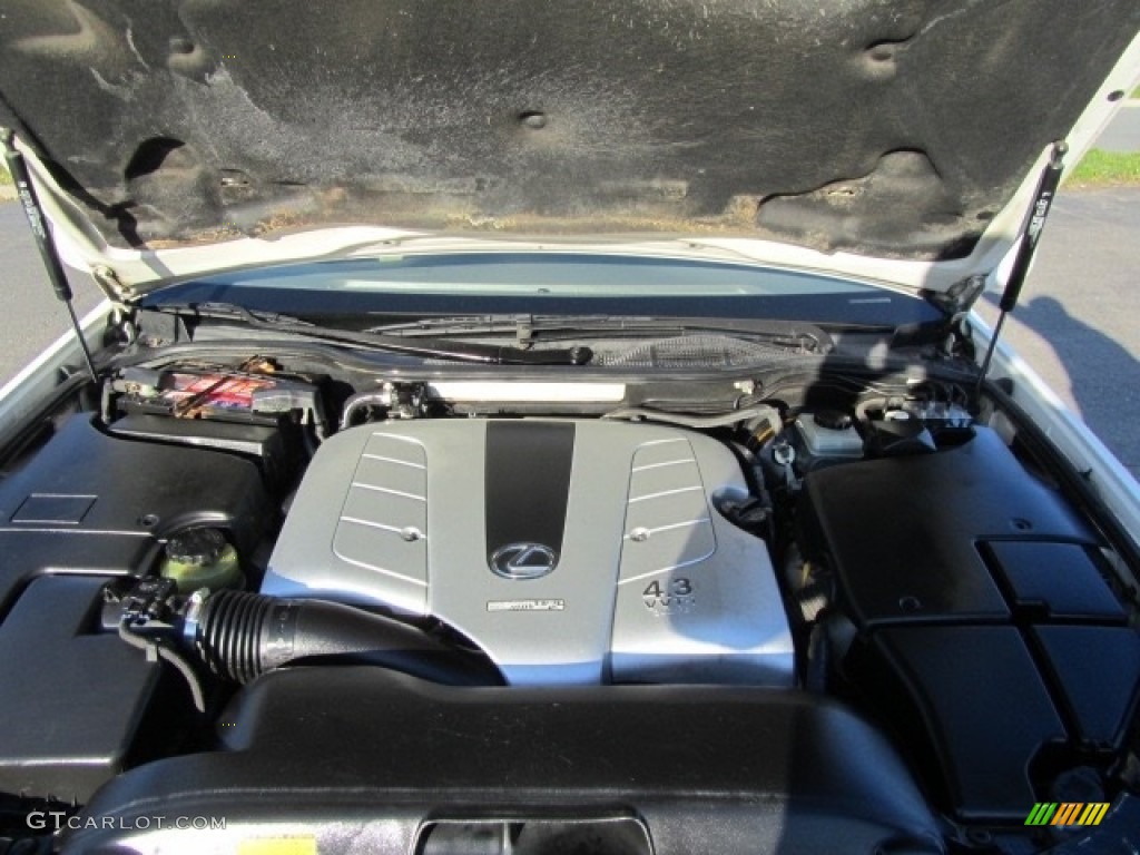 2003 LS 430 Sedan - Crystal White / Ecru photo #25