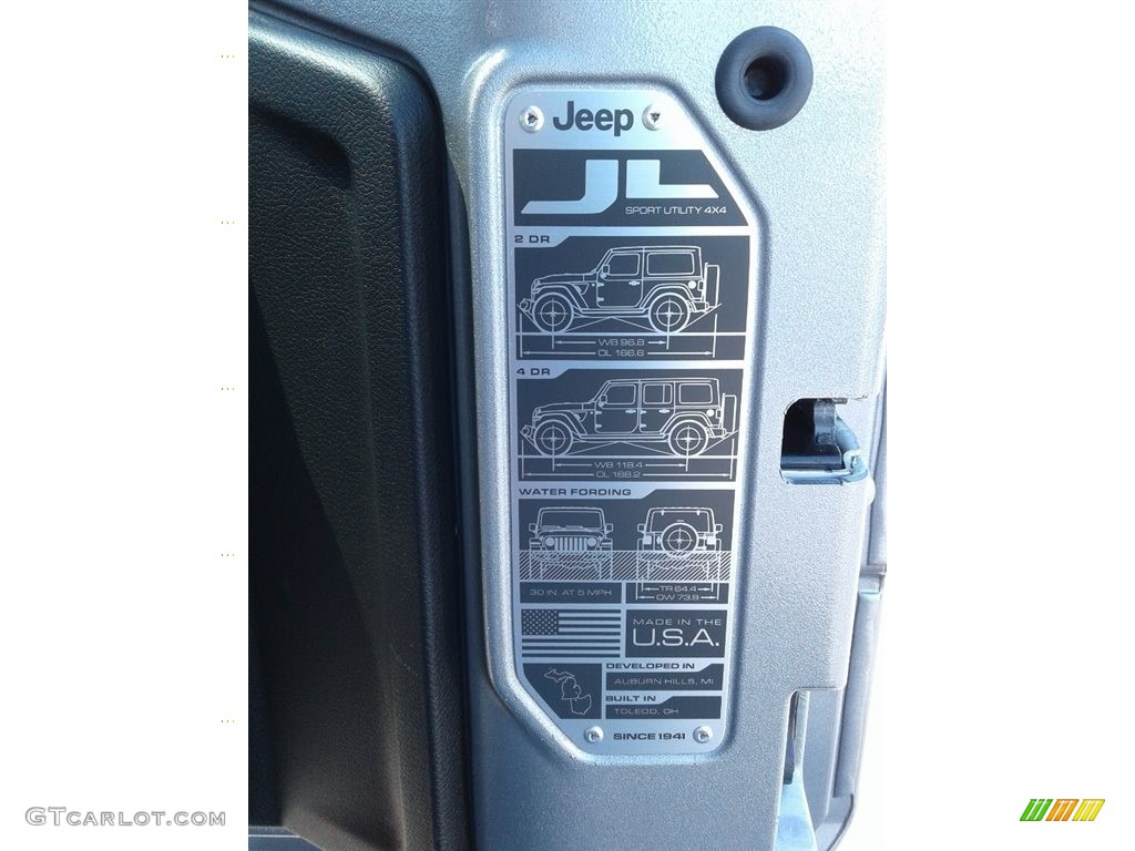 2018 Jeep Wrangler Unlimited Rubicon 4x4 Info Tag Photos