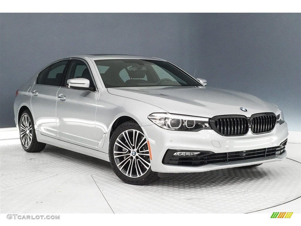 2018 5 Series 540i Sedan - Glacier Silver Metallic / Black photo #12