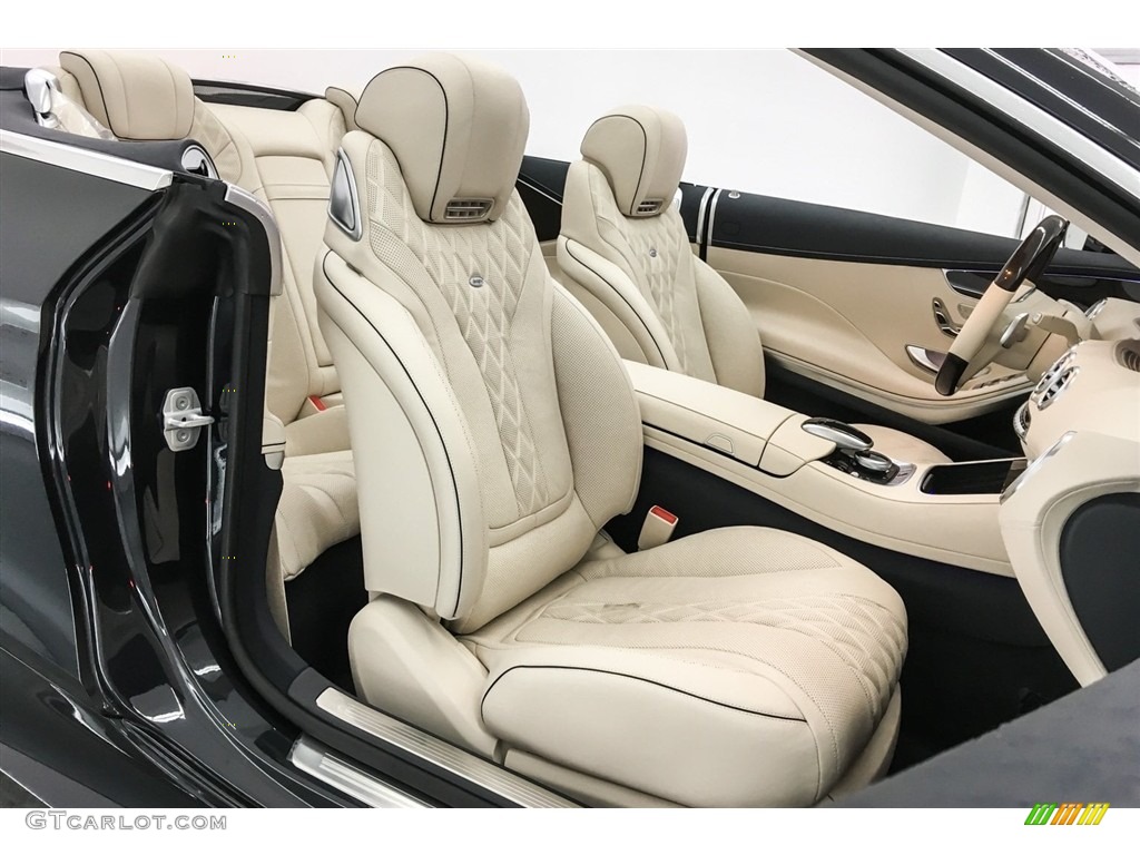 designo Porcelain/Deep Sea Blue Interior 2018 Mercedes-Benz S 560 Cabriolet Photo #126196346