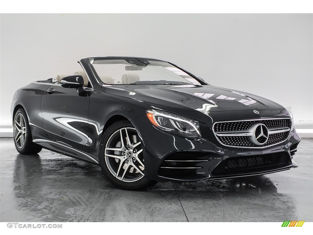 Anthracite Blue Metallic 2018 Mercedes-Benz S 560 Cabriolet Exterior Photo #126196595