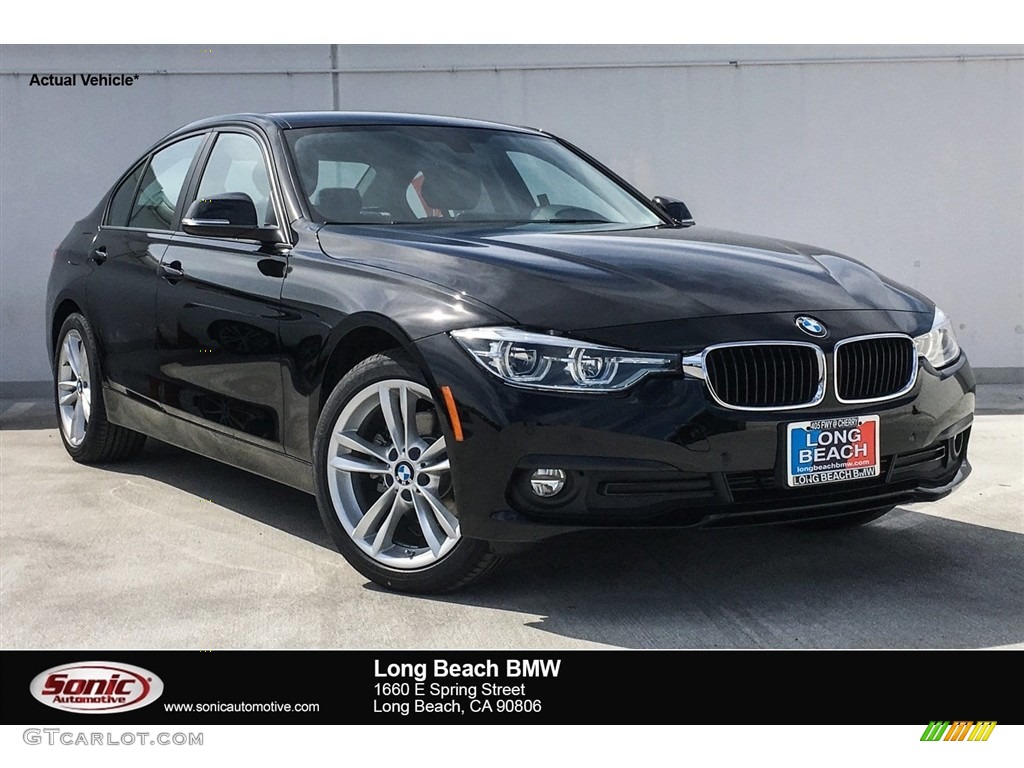 2018 3 Series 320i Sedan - Jet Black / Black photo #1