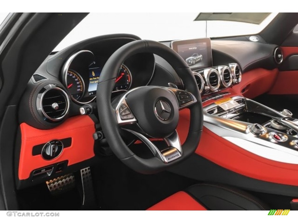 2018 Mercedes-Benz AMG GT C Roadster Red Pepper/Black Dashboard Photo #126196937