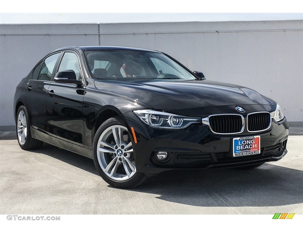 2018 3 Series 320i Sedan - Jet Black / Black photo #12