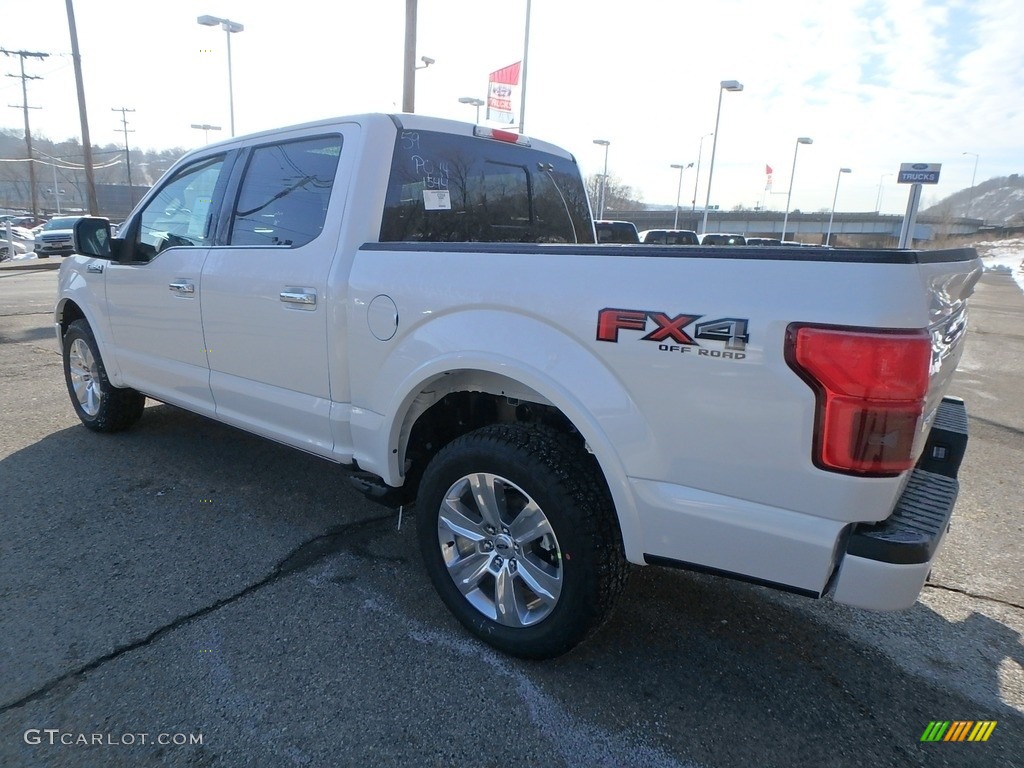 2018 F150 Platinum SuperCrew 4x4 - White Platinum / Black photo #5