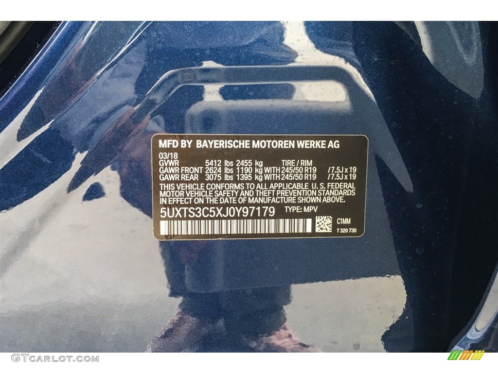 2018 X3 M40i - Phytonic Blue Metallic / Cognac photo #11