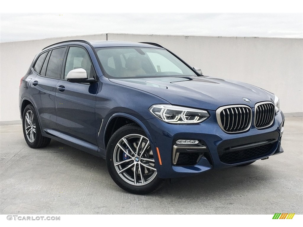 2018 X3 M40i - Phytonic Blue Metallic / Cognac photo #12