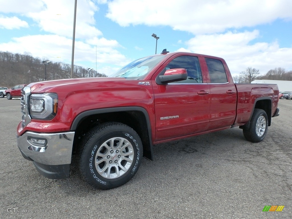 2018 Sierra 1500 SLE Double Cab 4WD - Red Quartz Tintcoat / Jet Black photo #1