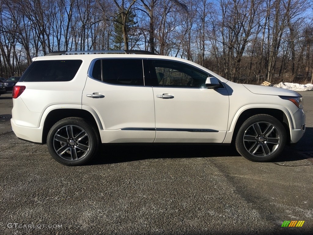 2018 Acadia Denali AWD - White Frost Tricoat / Cocoa/Shale photo #7