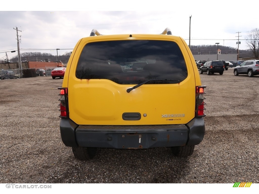 2002 Xterra SE V6 4x4 - Solar Yellow / Gray Celadon photo #6