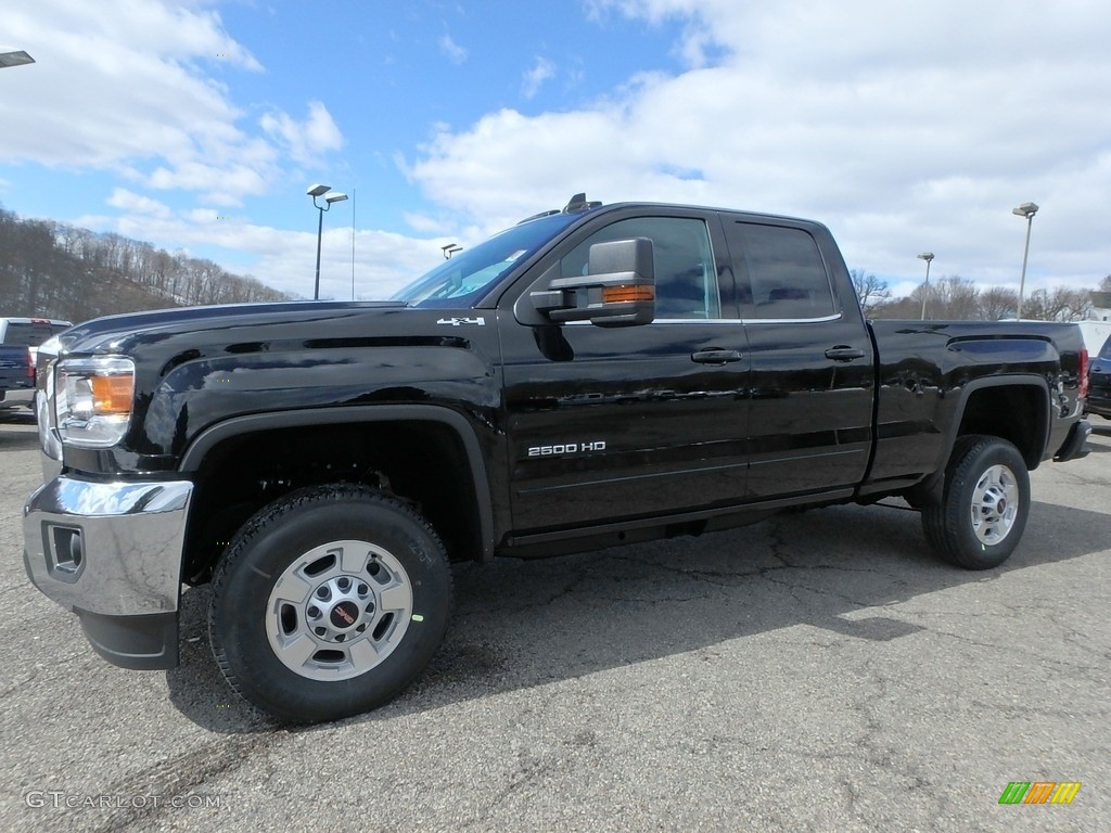 2018 Sierra 2500HD SLE Double Cab 4x4 - Onyx Black / Jet Black photo #1