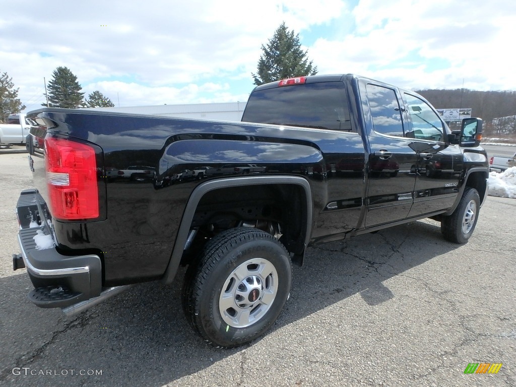 2018 Sierra 2500HD SLE Double Cab 4x4 - Onyx Black / Jet Black photo #5