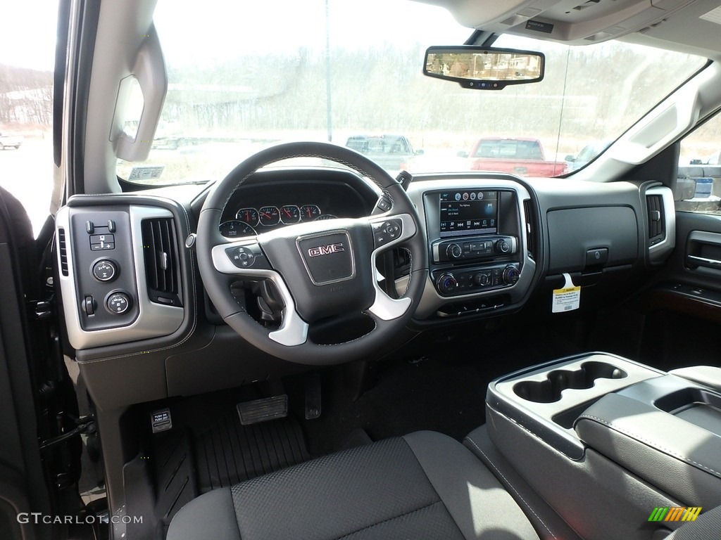 2018 Sierra 2500HD SLE Double Cab 4x4 - Onyx Black / Jet Black photo #12