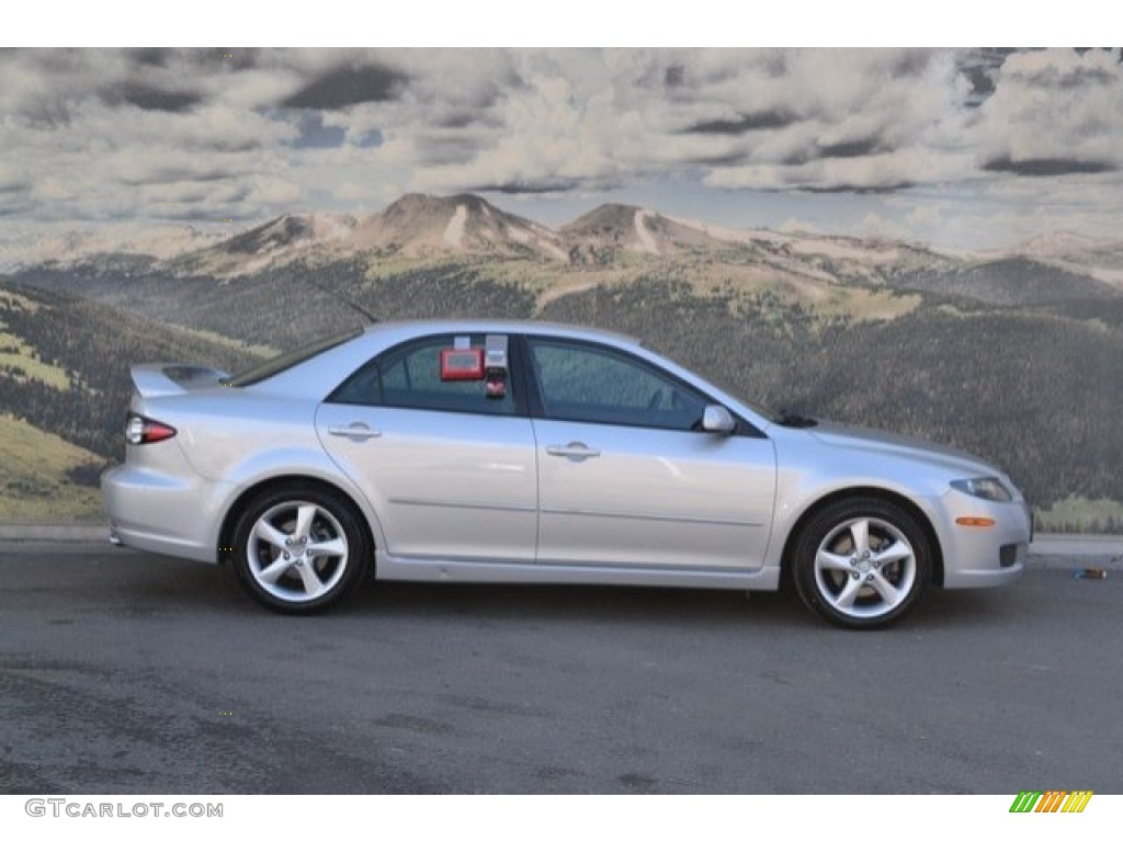 2007 MAZDA6 i Sport Sedan - Glacier Silver Metallic / Gray photo #2