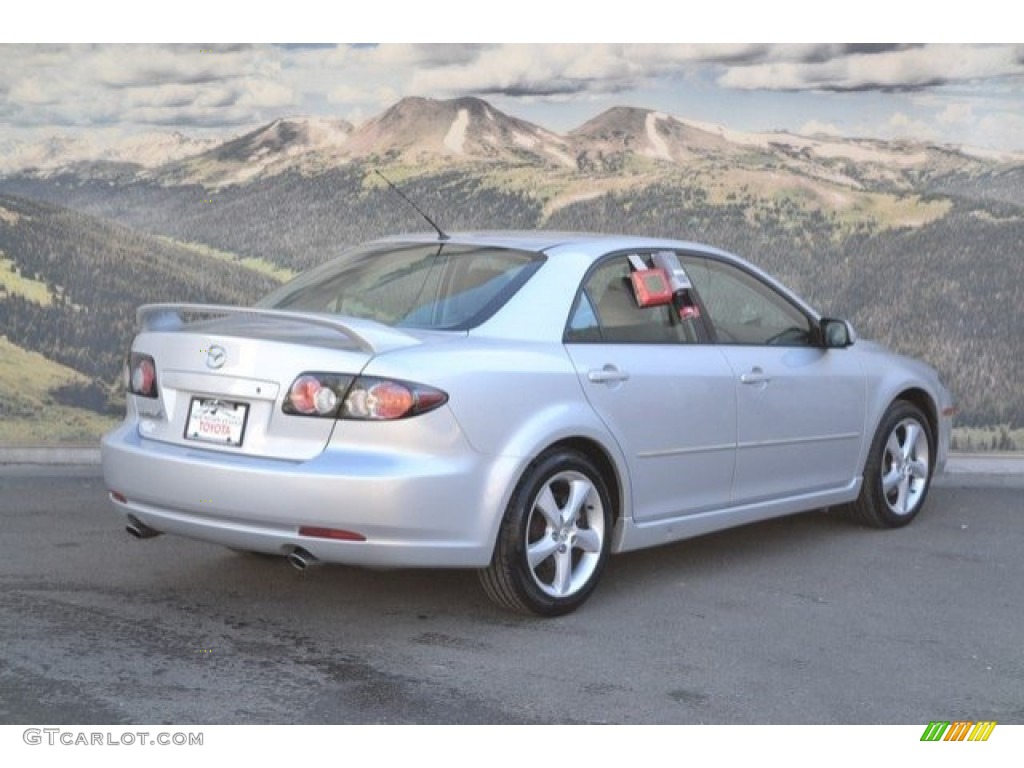 2007 MAZDA6 i Sport Sedan - Glacier Silver Metallic / Gray photo #3