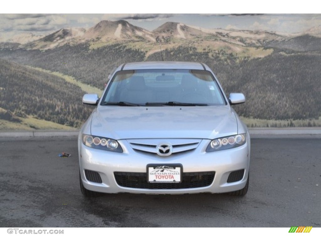 2007 MAZDA6 i Sport Sedan - Glacier Silver Metallic / Gray photo #4