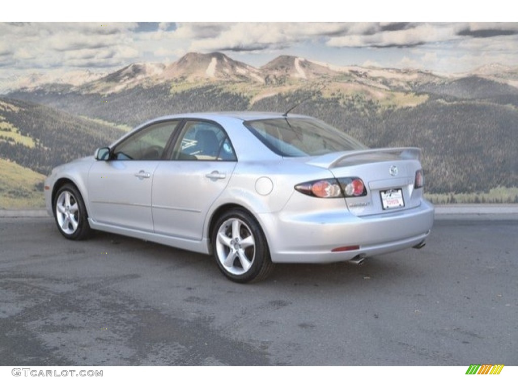 2007 MAZDA6 i Sport Sedan - Glacier Silver Metallic / Gray photo #8