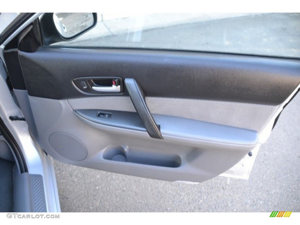 2007 MAZDA6 i Sport Sedan - Glacier Silver Metallic / Gray photo #25