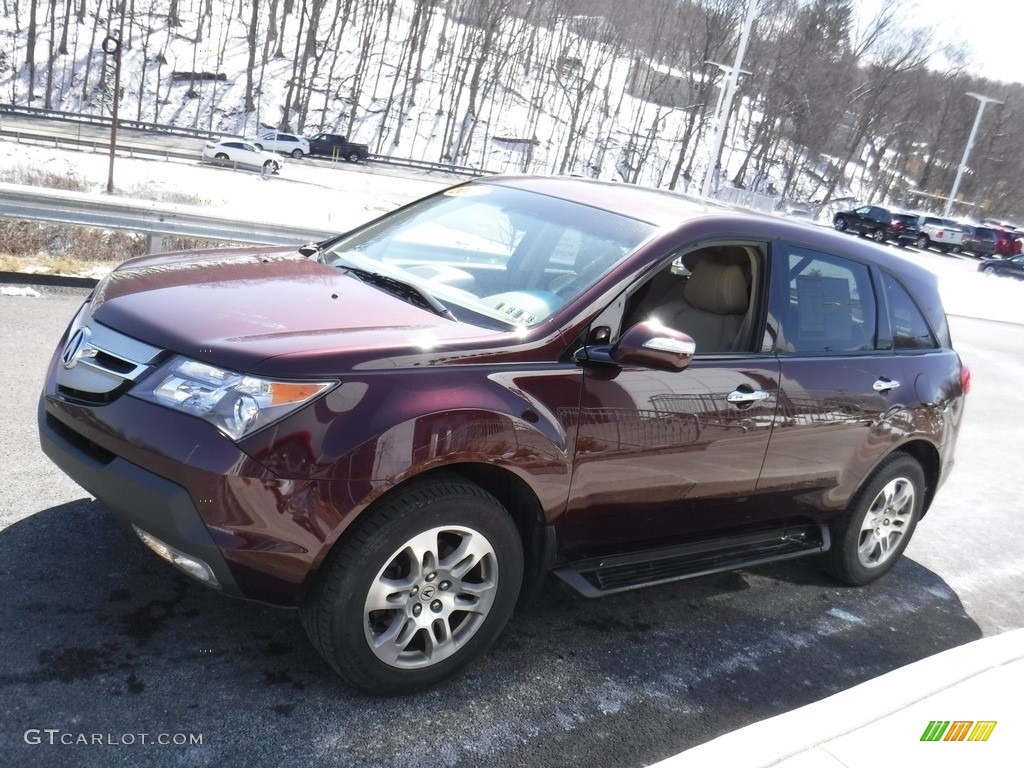 2009 MDX Technology - Dark Cherry Pearl / Taupe photo #6