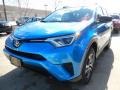 2018 Electric Storm Blue Toyota RAV4 LE  photo #1