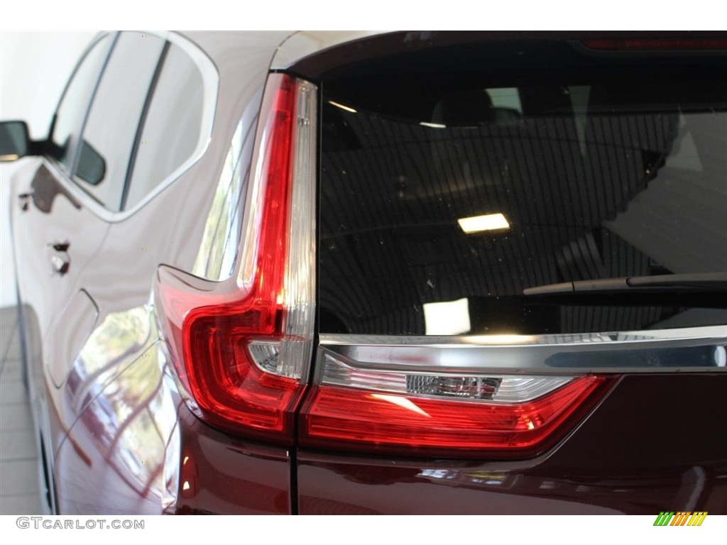 2018 CR-V EX - Basque Red Pearl II / Gray photo #9