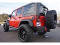 2015 Firecracker Red Jeep Wrangler Unlimited Willys Wheeler 4x4  photo #9