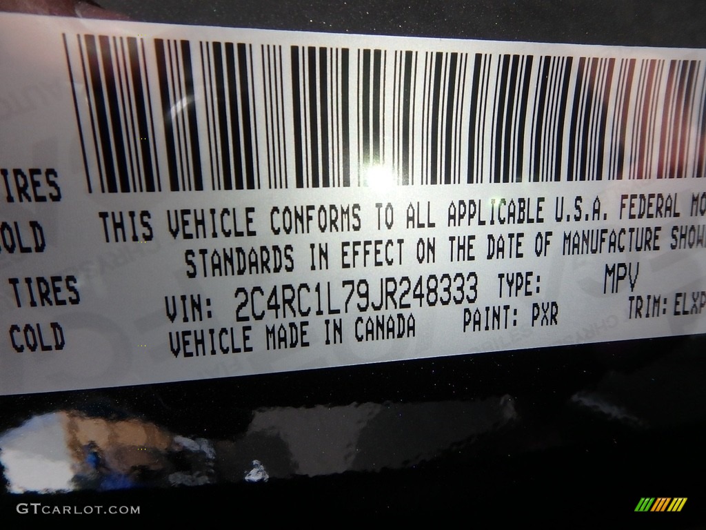 2018 Chrysler Pacifica Touring L Parts Photos