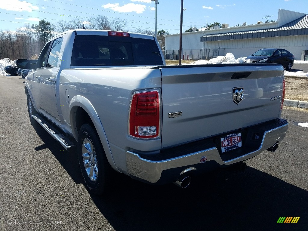 2018 1500 Laramie Crew Cab 4x4 - Bright Silver Metallic / Black photo #4