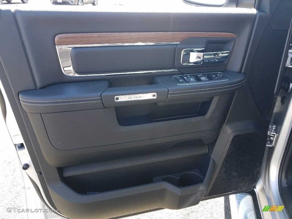2018 1500 Laramie Crew Cab 4x4 - Bright Silver Metallic / Black photo #6