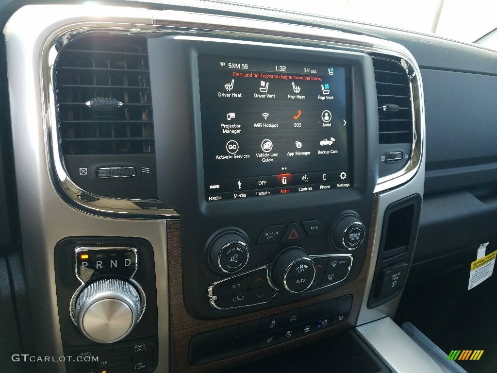 2018 1500 Laramie Crew Cab 4x4 - Bright Silver Metallic / Black photo #10