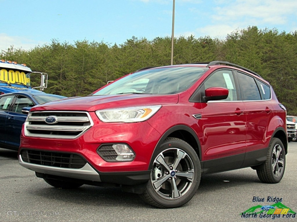 2018 Escape SEL 4WD - Ruby Red / Medium Light Stone photo #1